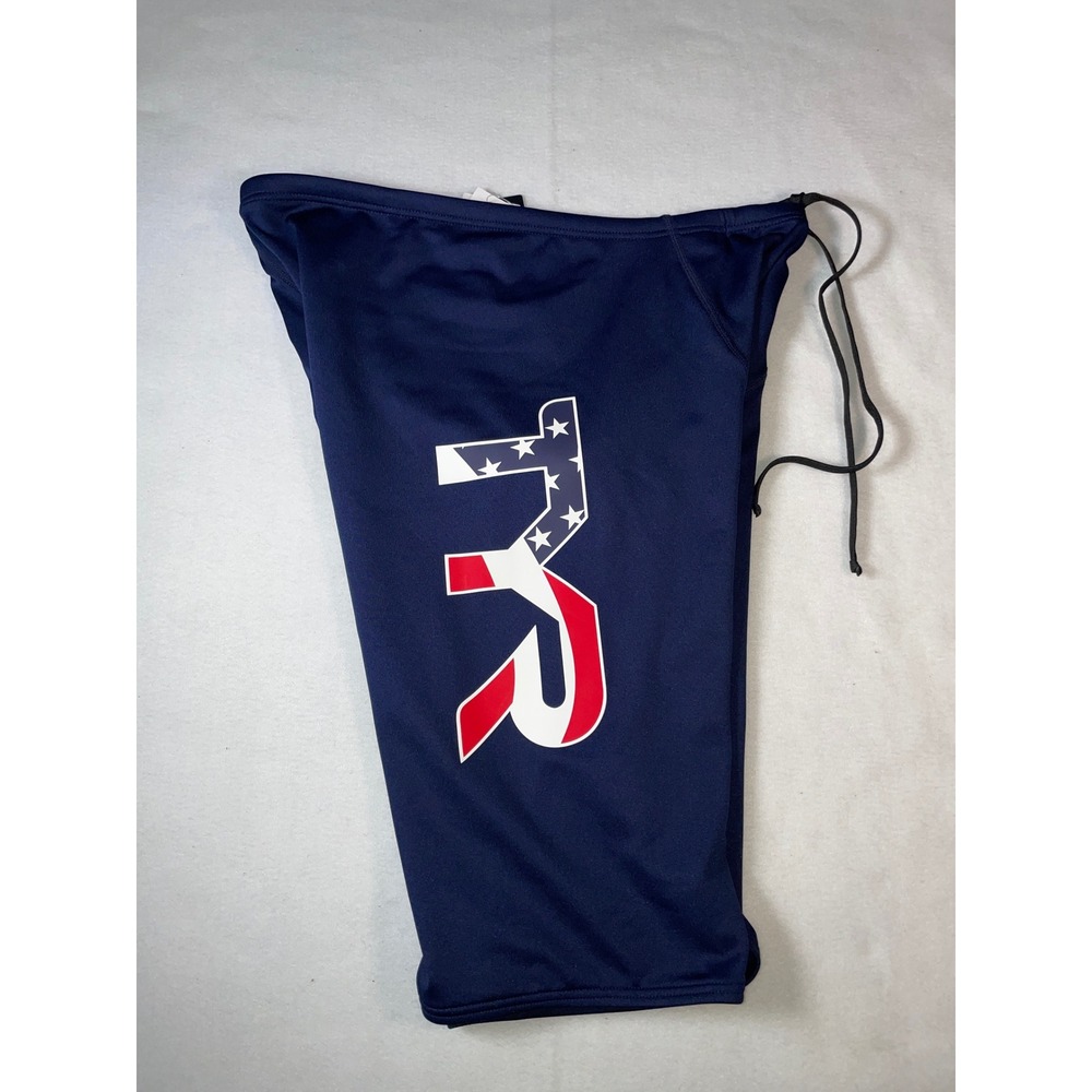 TYR Mens Durafast Elite Swim Jammer USA Logo Navy Blue Size 36 L B13019H